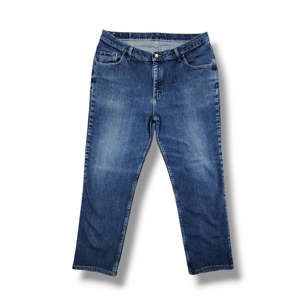 Riders Vintage Blue Denim Medium Wash Jeans Tapered Leg‎ Women's Size 20W/P